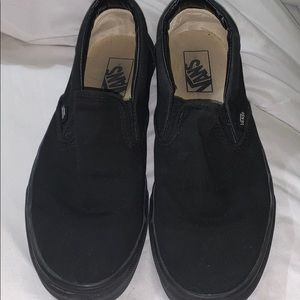 Black slip on vans